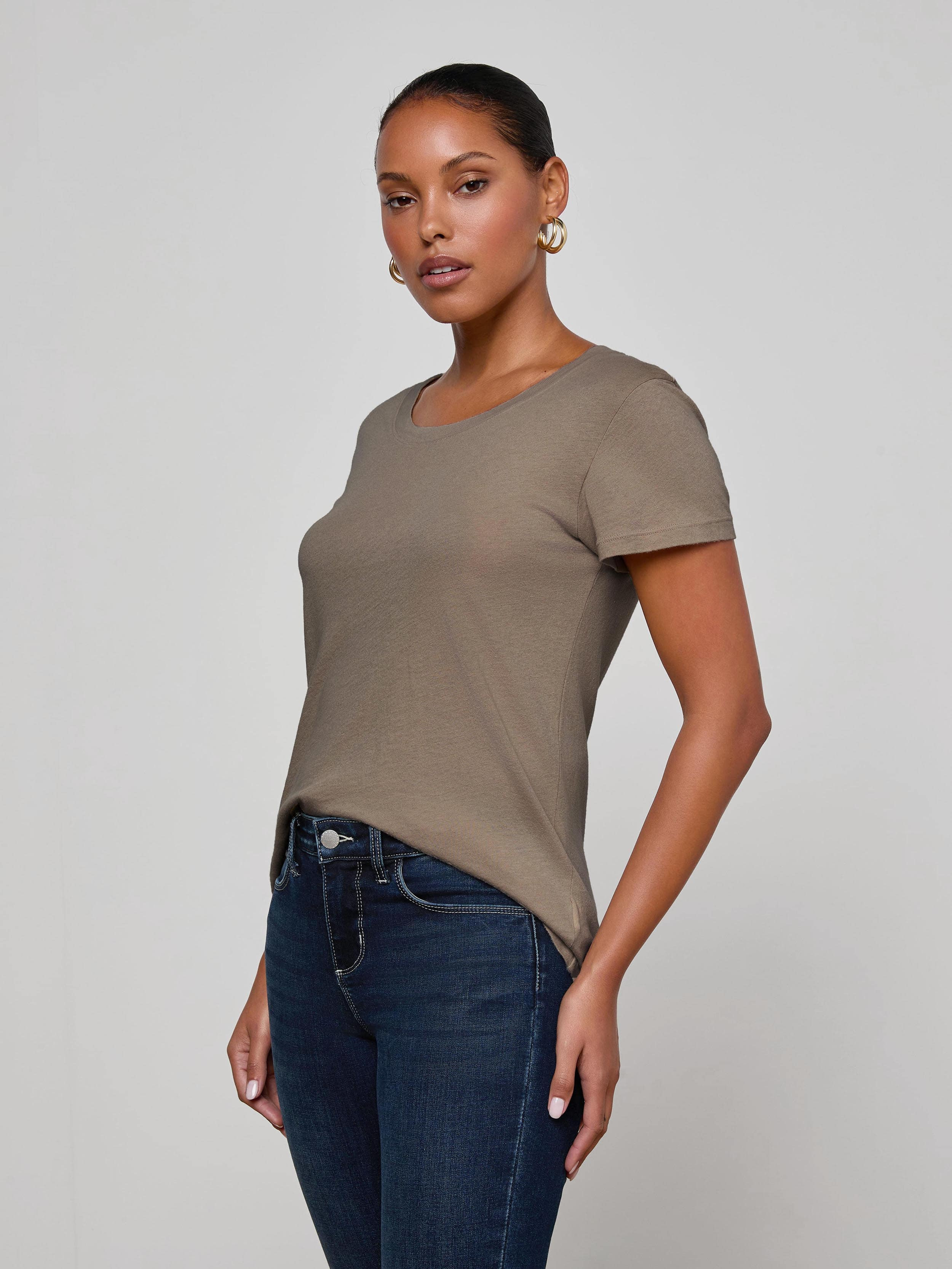 Cory Cotton Scoopneck Tee - 4