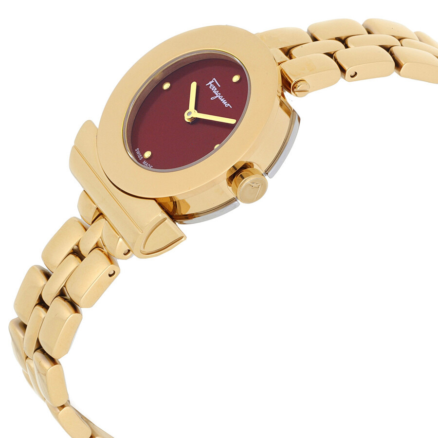 Ferragamo Gancino Quartz Red Dial Ladies Watch SFPD02424 - 2