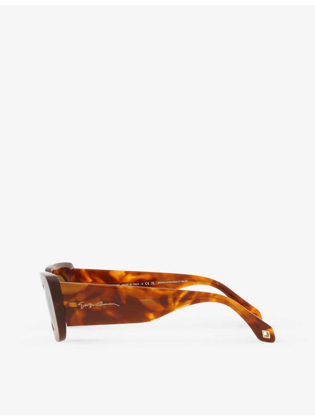 AR8182 tinted-lens rectangle-frame acetate sunglasses - 4