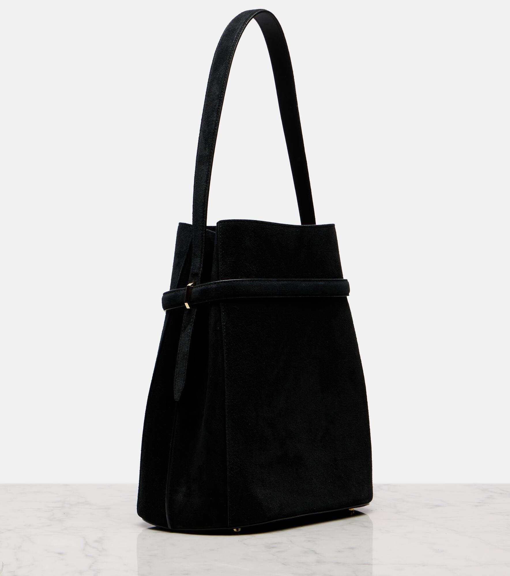 Suede bucket bag - 4