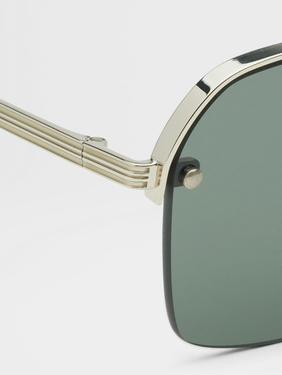 ZEGNA PALE GOLD METAL SUNGLASSES outlook