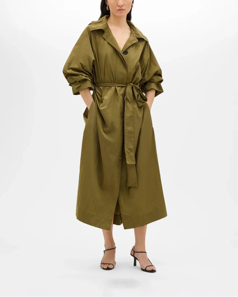 Another Tomorrow RECYCLED NYLON TRENCH outlook