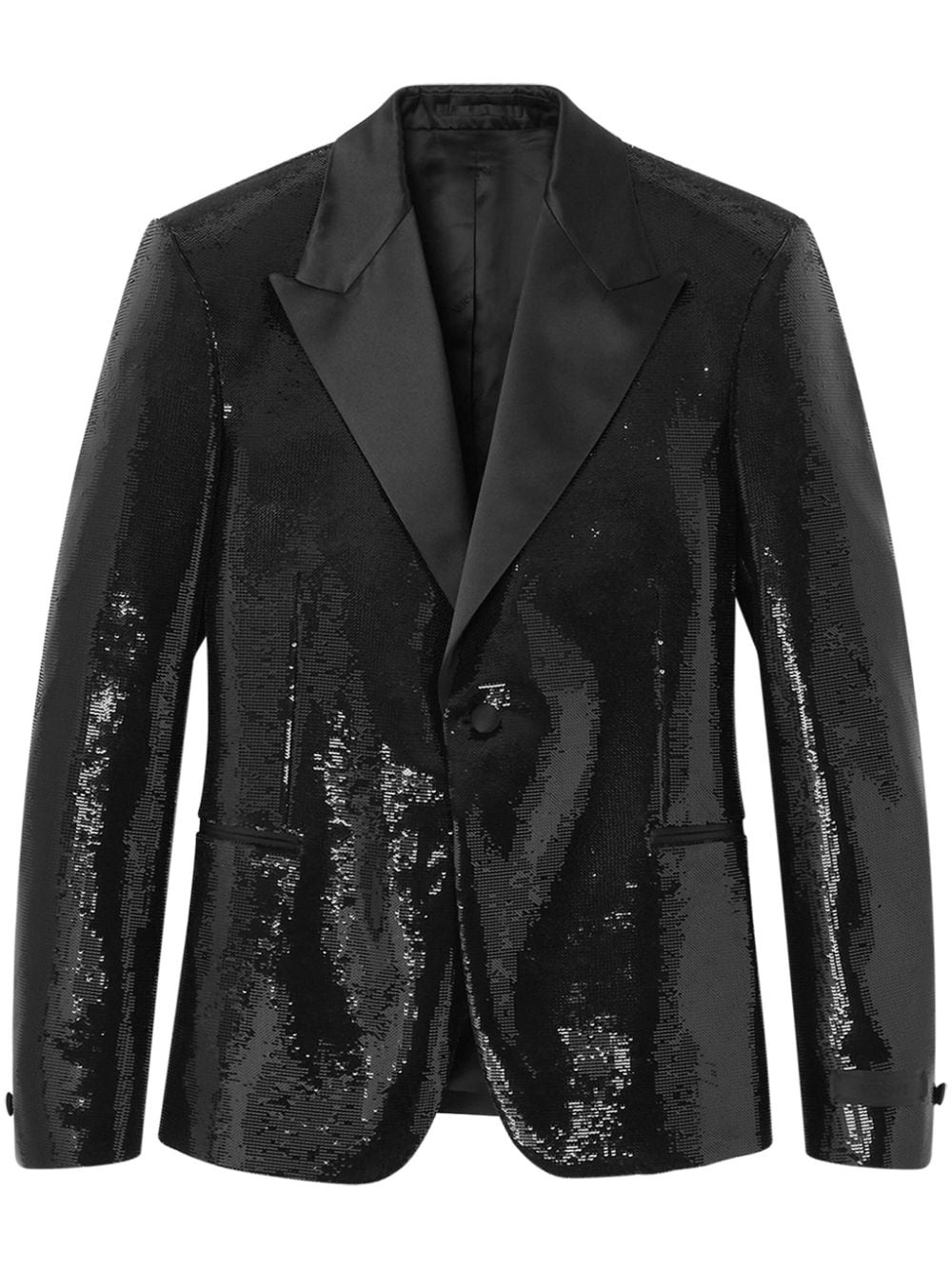 embellished single-breasted blazer - 1