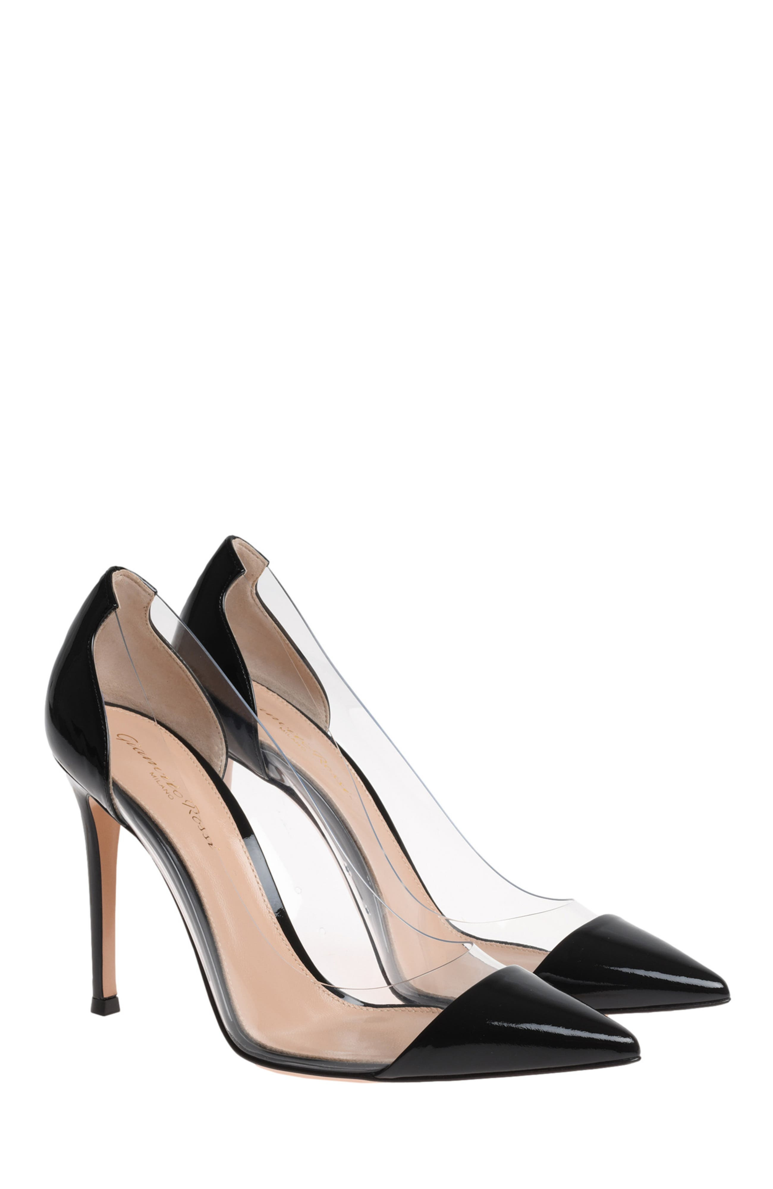 Gianvito Rossi Plexi Pumps in Black at Nordstrom - 2