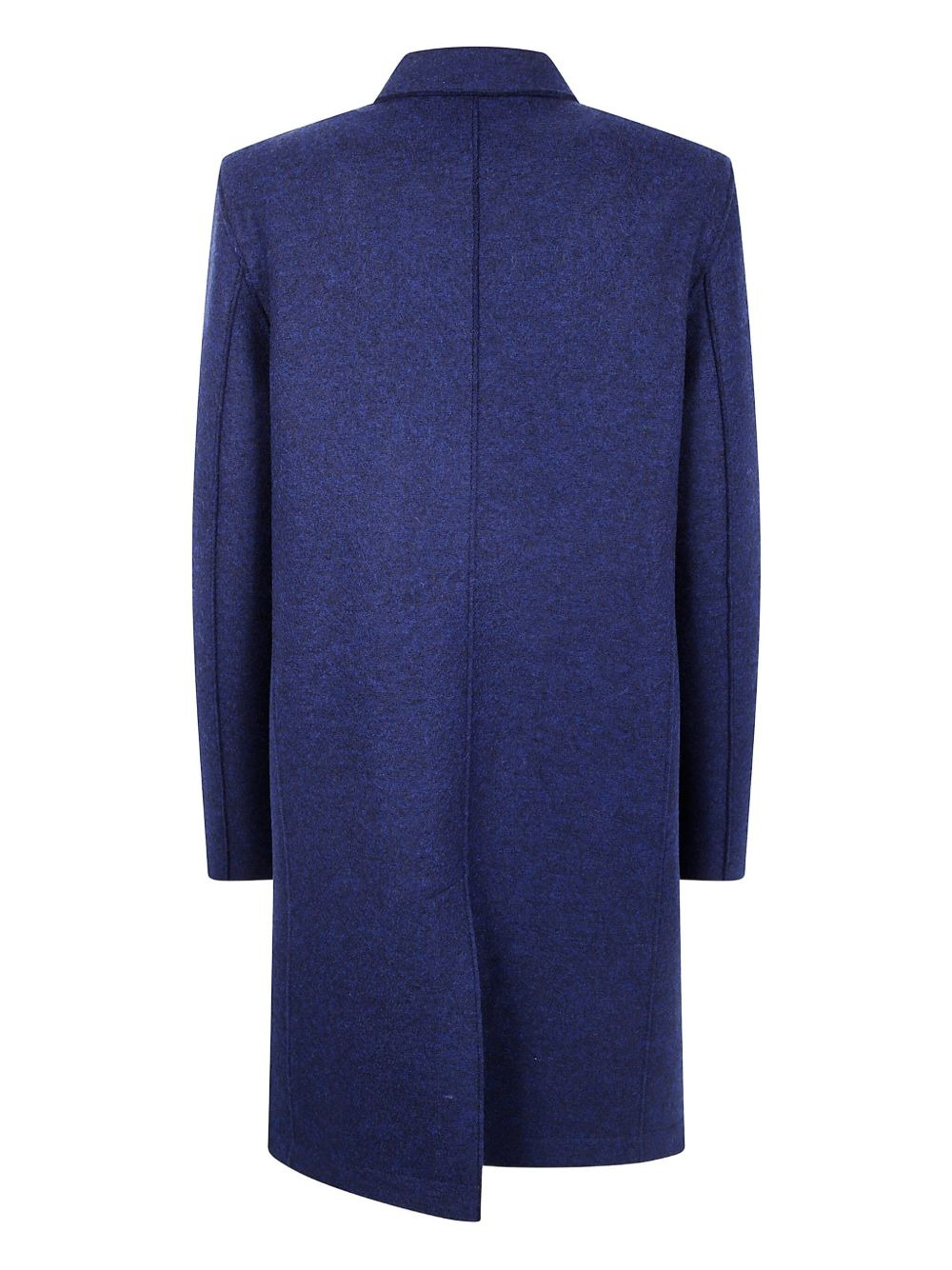 single-breasted wool coat - 2
