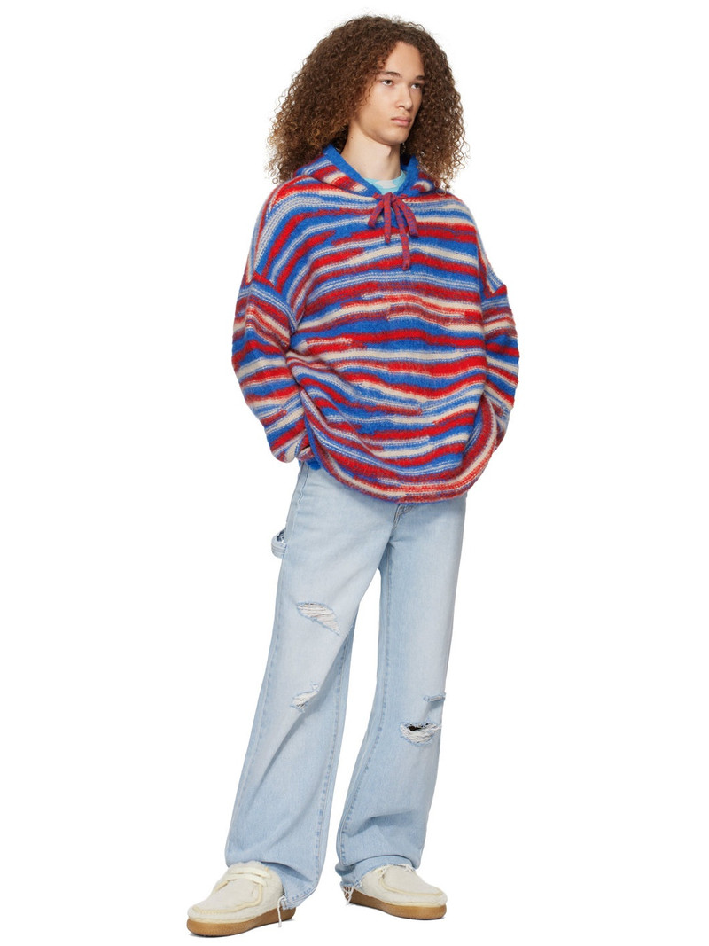 ERL 스트립 intarsia-knit 후드 outlook