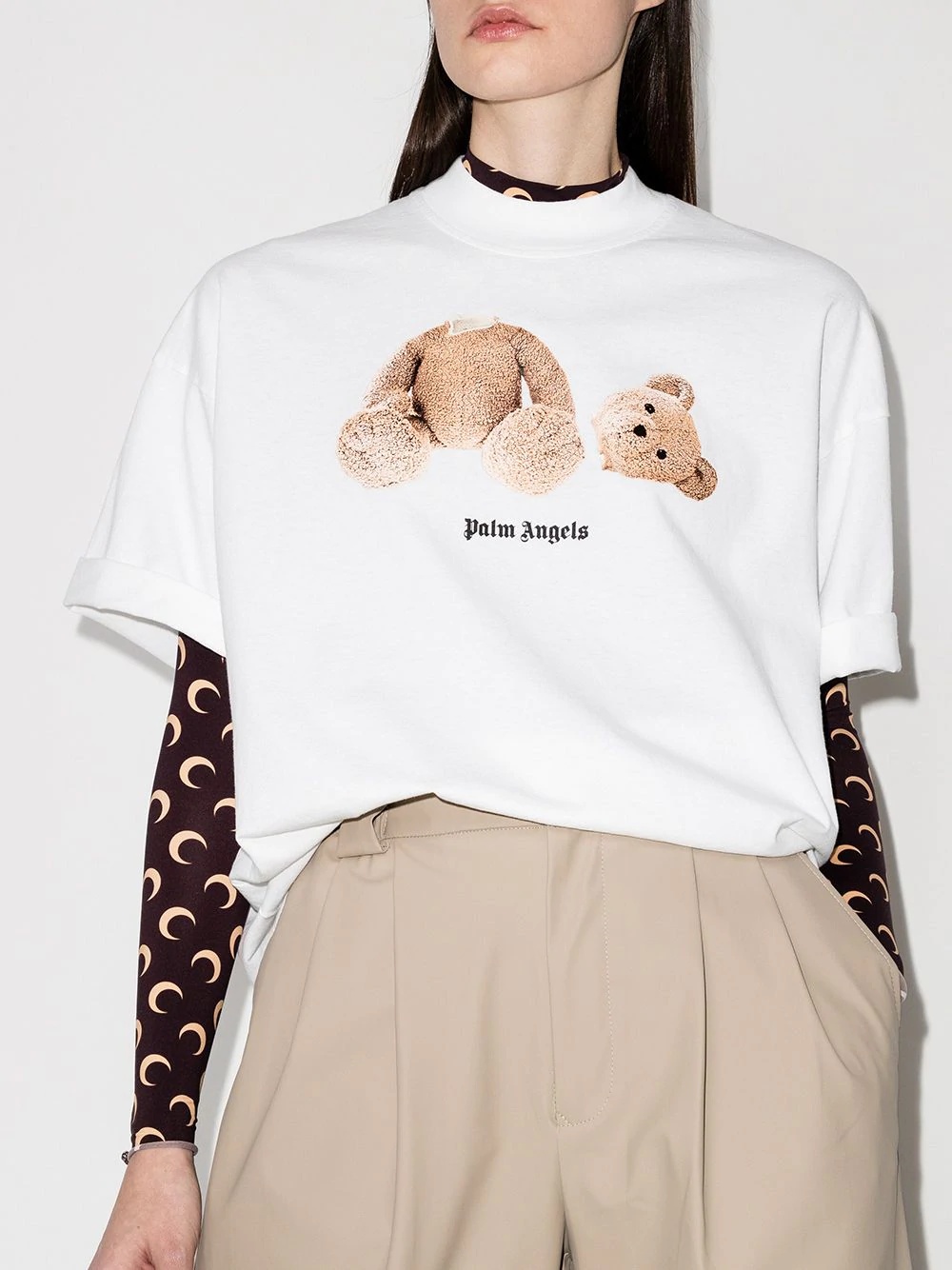 Bear print oversized T-shirt - 2