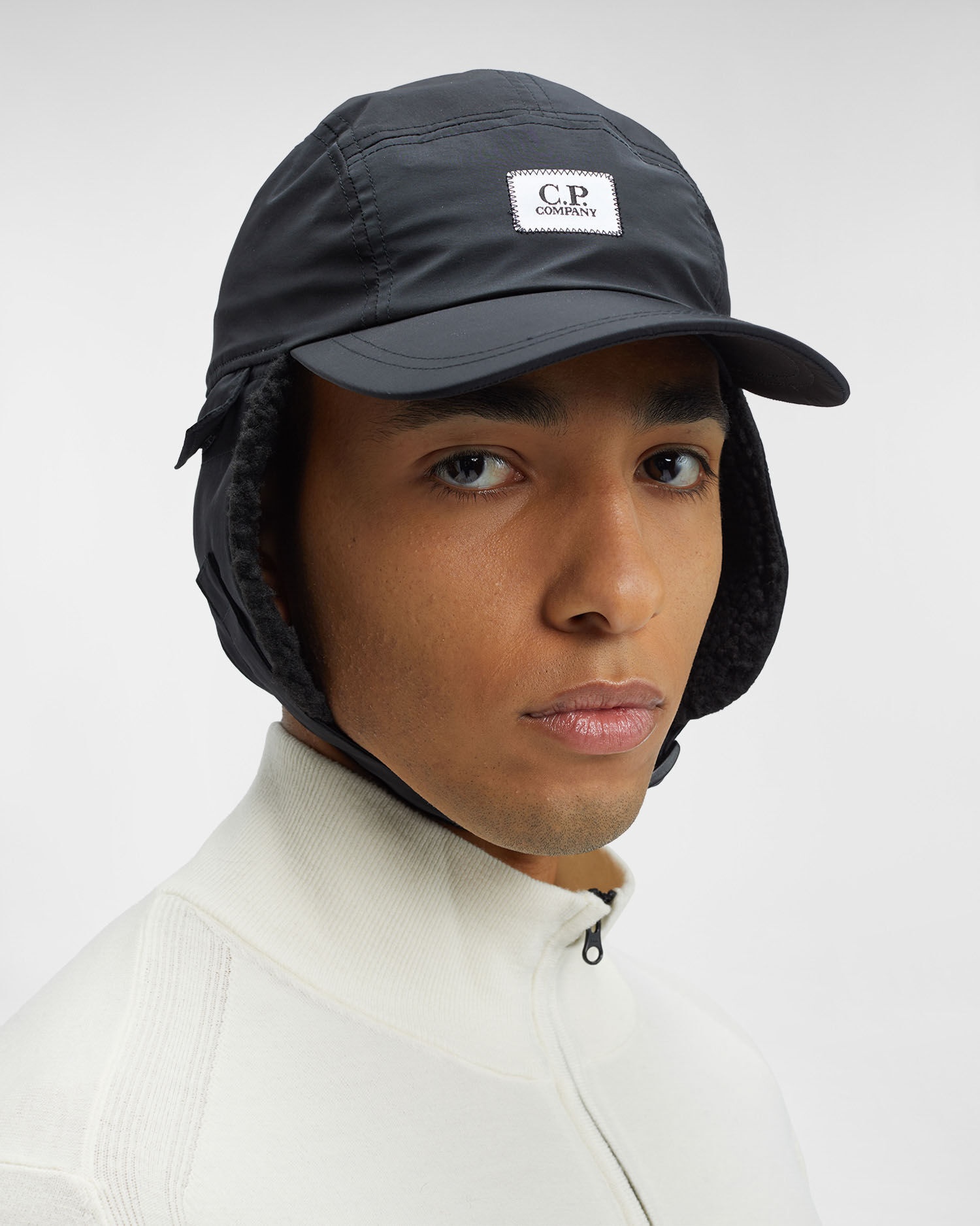C.P. Company Chrome-R Earflap Cap | REVERSIBLE