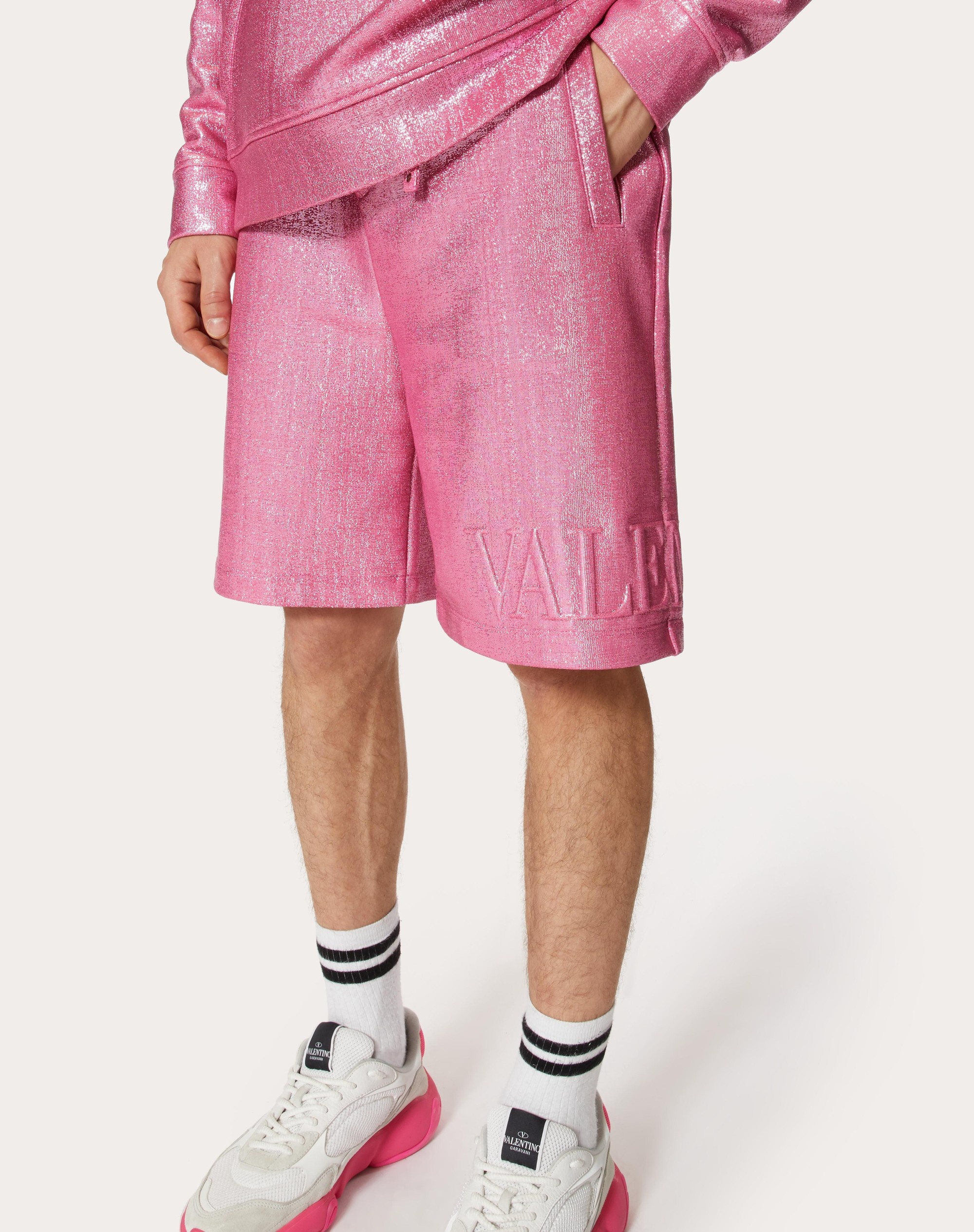 BERMUDA SHORTS WITH VALENTINO EMBOSSED - 5