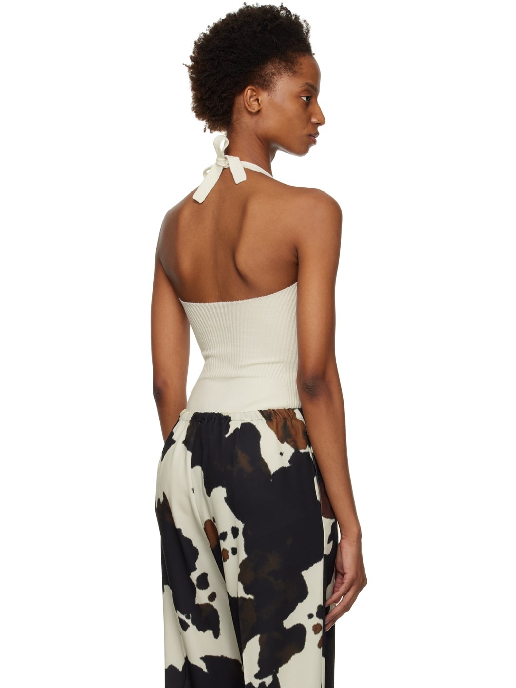 Off-White Halter Bodysuit - 3