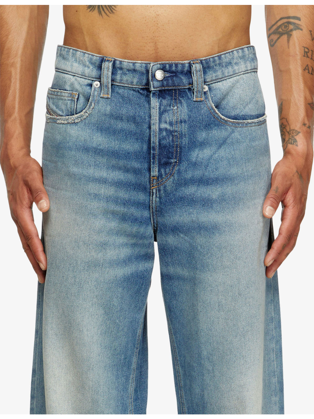 2001 D-Macro 0dbeb Relaxed Denim Jeans - 5