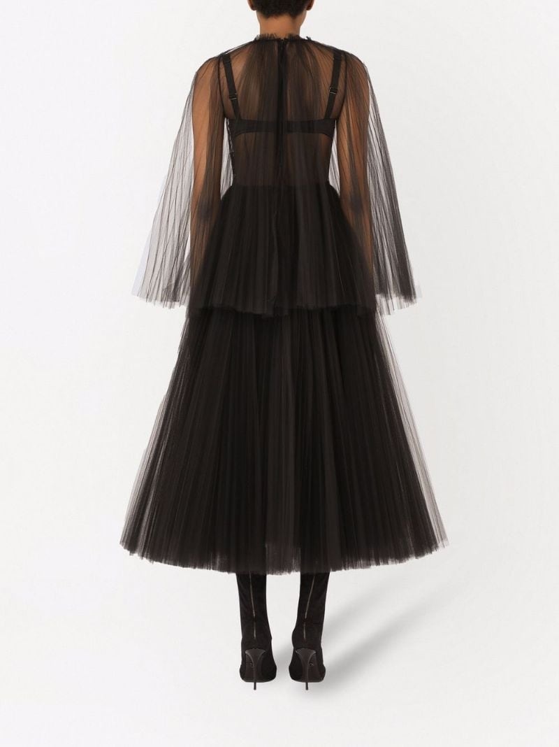 tulle midi dress - 4