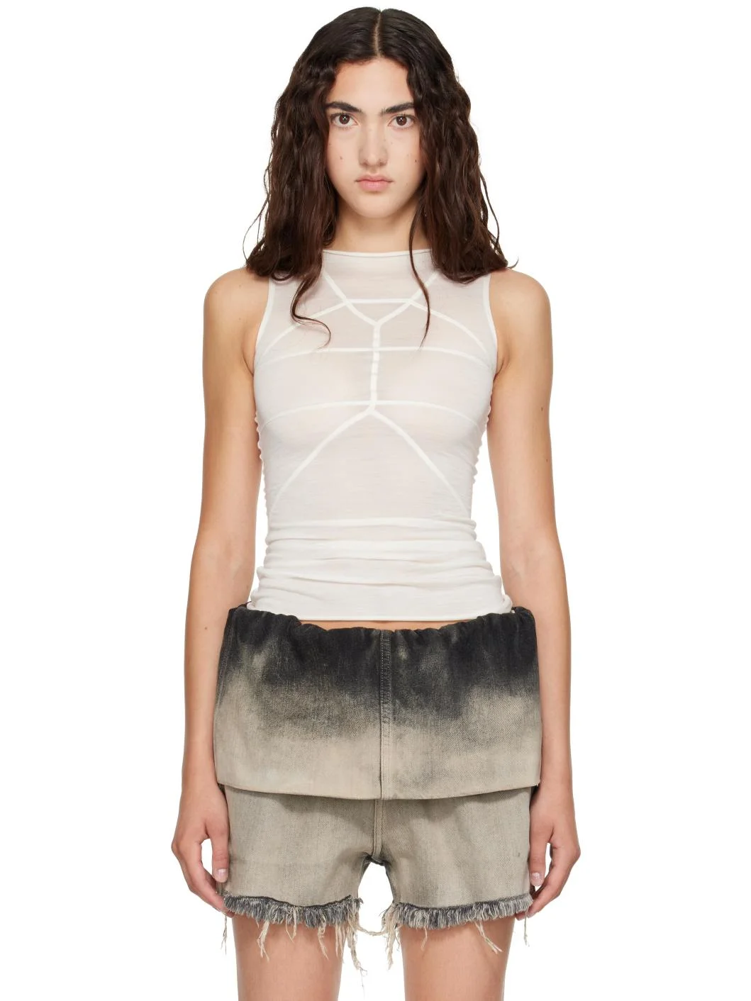 Off-White Tower Sleeveless Temple T Top - 1