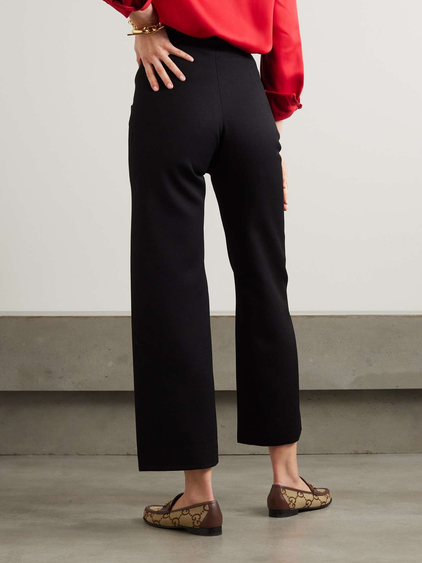 Sailor wool-twill wide-leg pants - 3