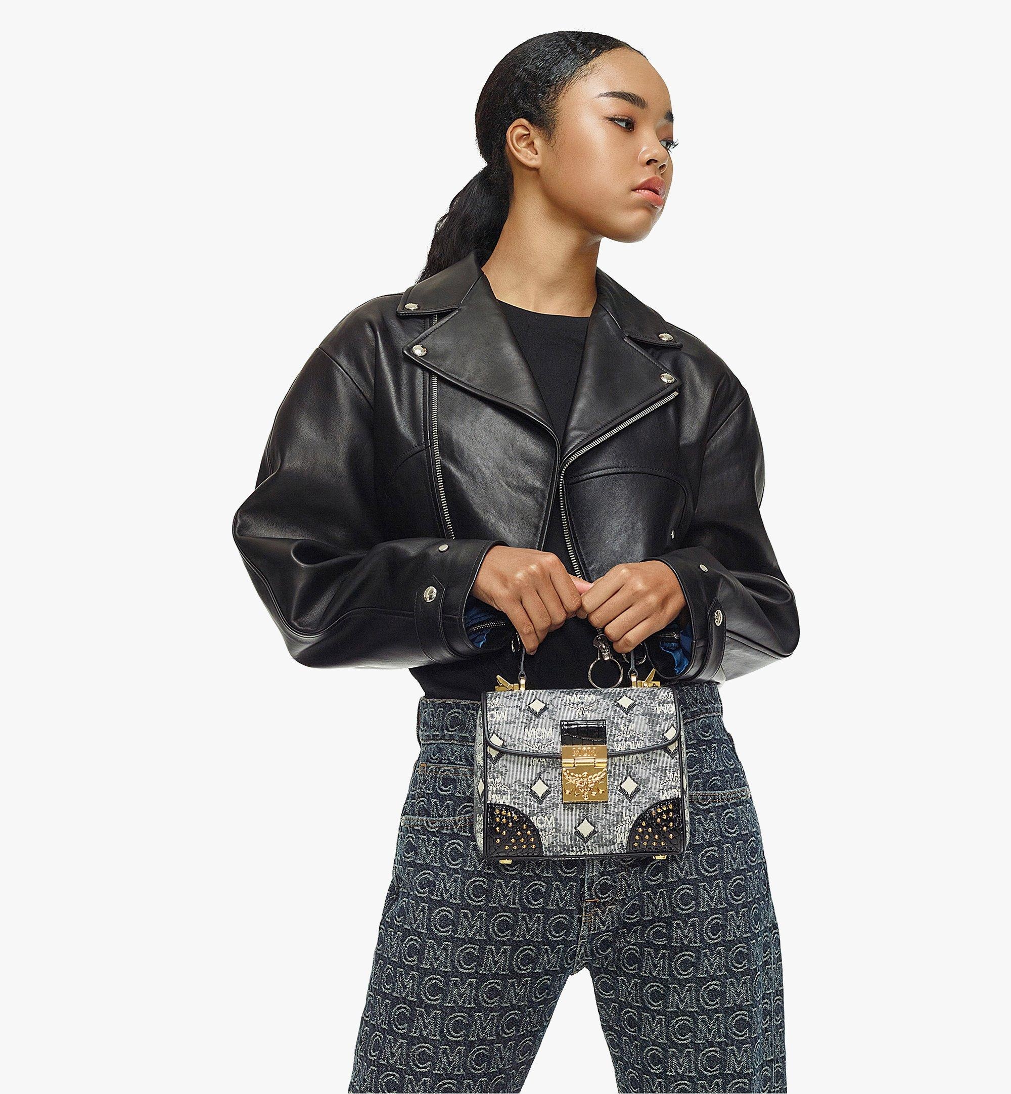 Tracy Satchel in Studded Vintage Monogram Jacquard - 6