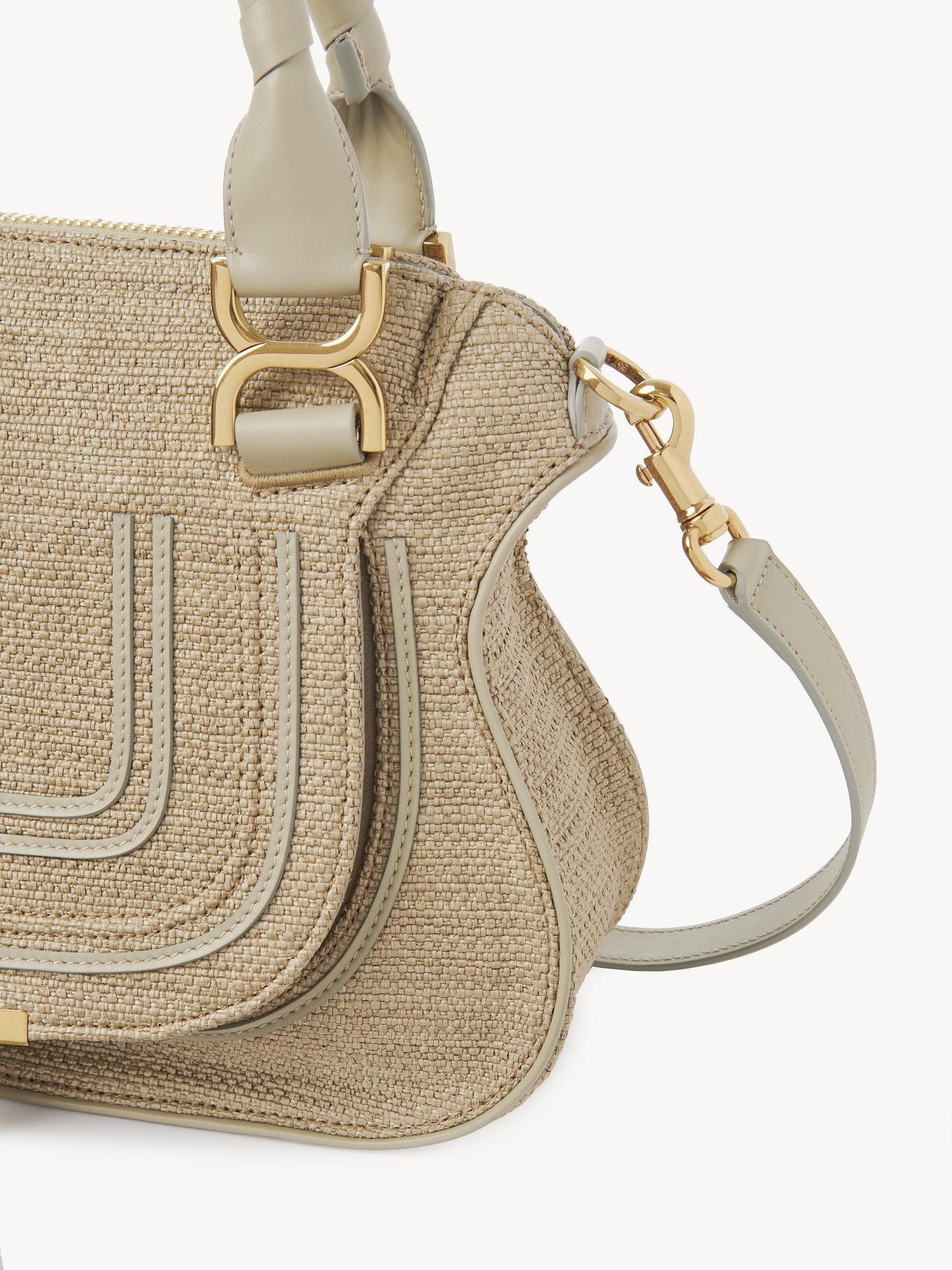 SMALL MARCIE BAG IN RAFFIA-EFFECT FIBERS - 3
