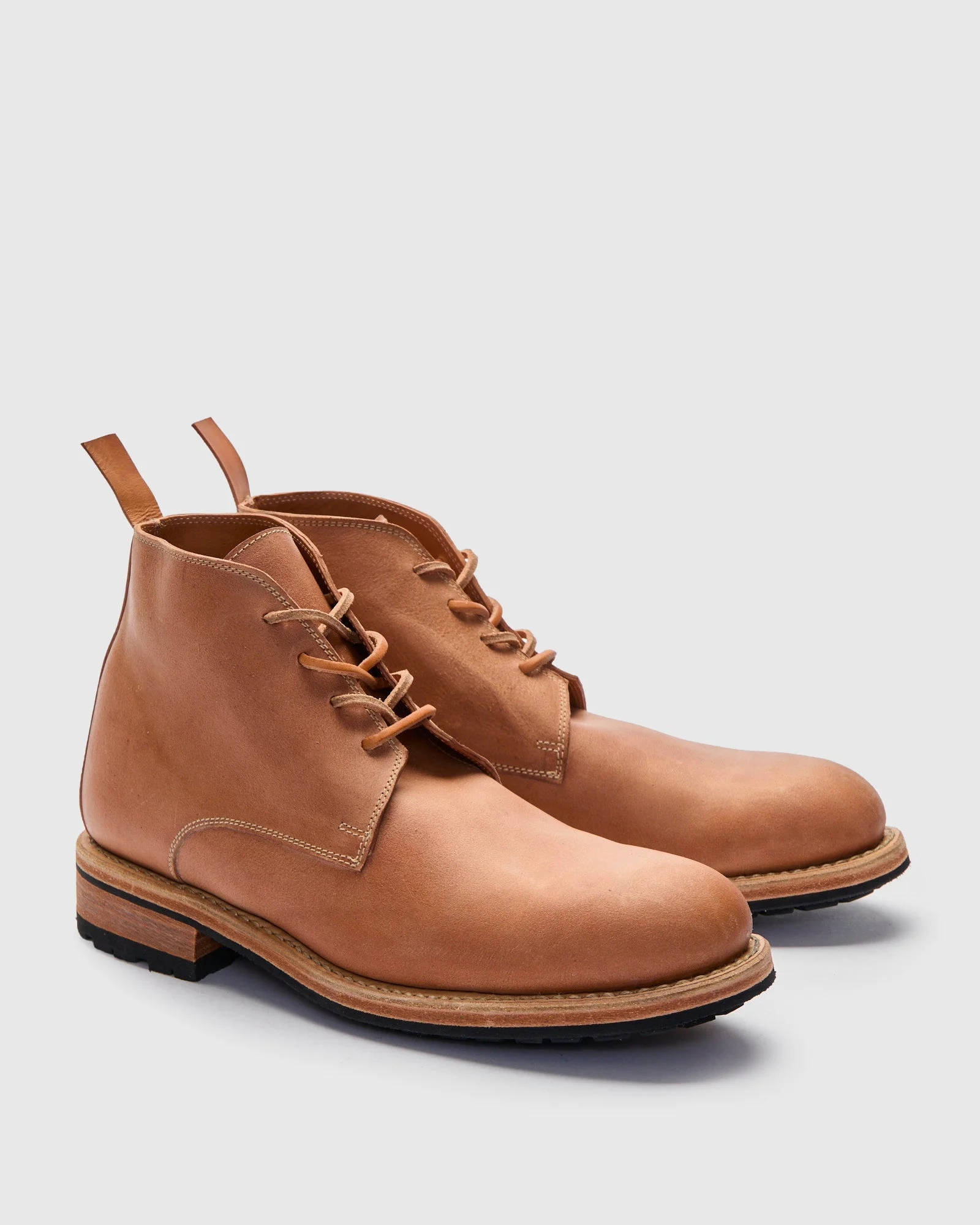 Ruggero 1906 Desert Boot in Natural Reverse Vachetta - 1