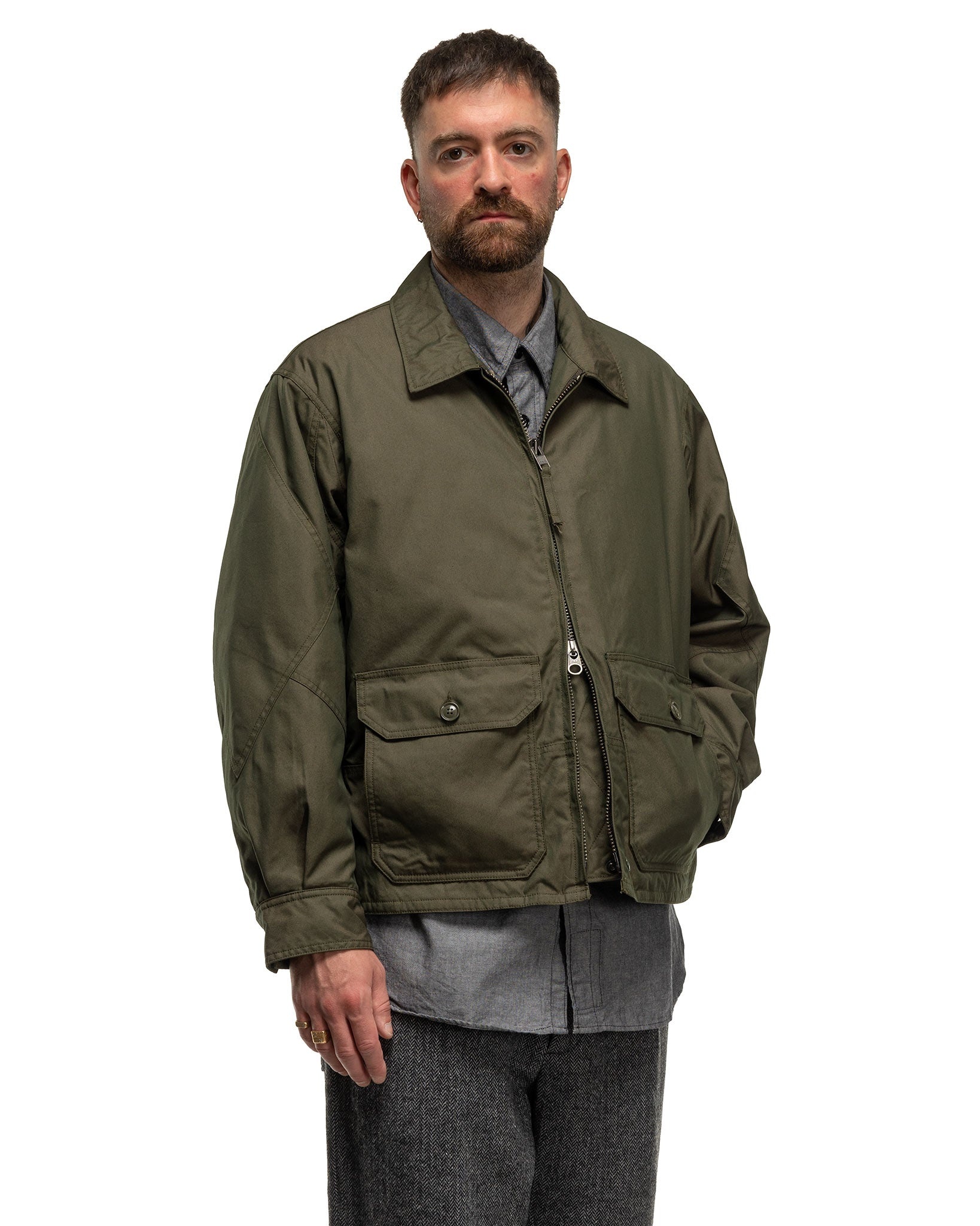 G8 Jacket CP Weather Poplin Olive - 4