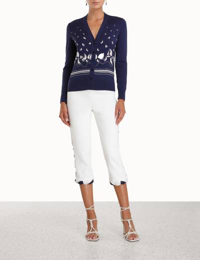 Zimmermann HIGH TIDE V NECK CARDIGAN outlook