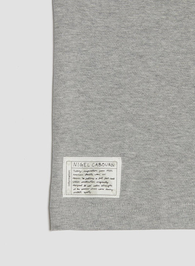 Nigel Cabourn Heavy Duty Athletic T-Shirt in Heather Grey outlook