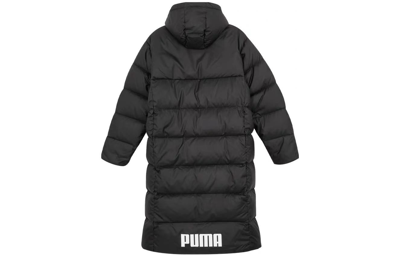 PUMA Long Oversized Down Coat 'Black White' 587721-01 - 2