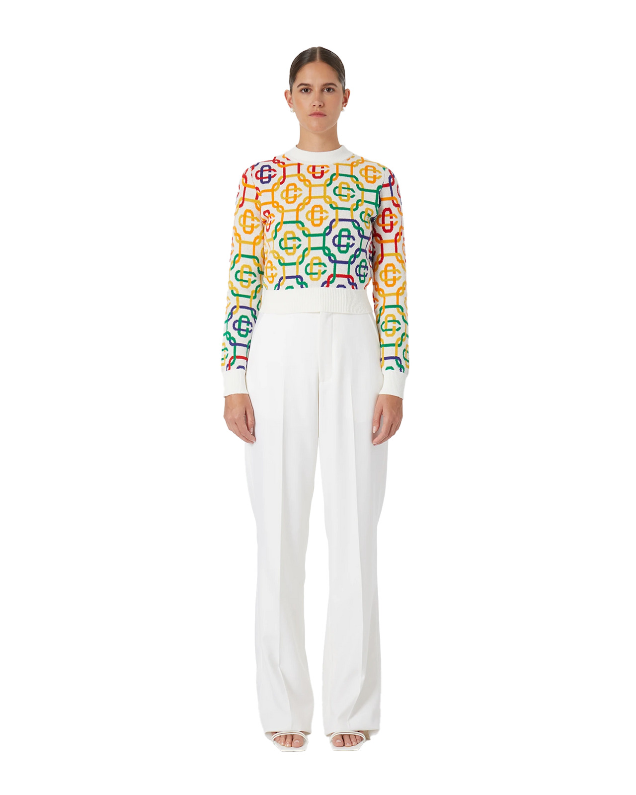 Rainbow Monogram Jumper | Casablanca Paris - 1