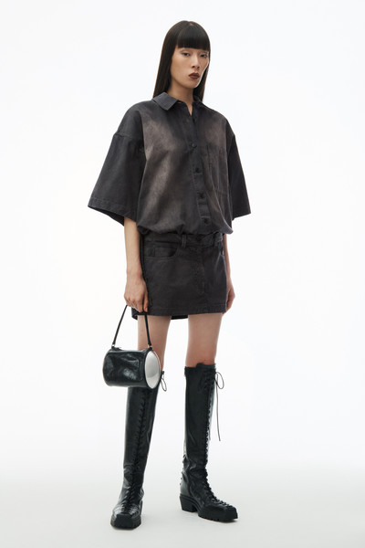 Alexander Wang Pre-Styled Short Sleeve Minidress in Cotton outlook