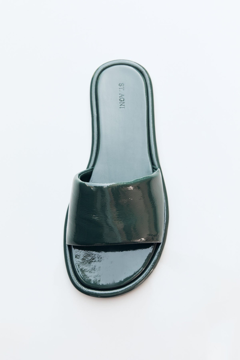 Soft Slipper - Patent Deep Green 5