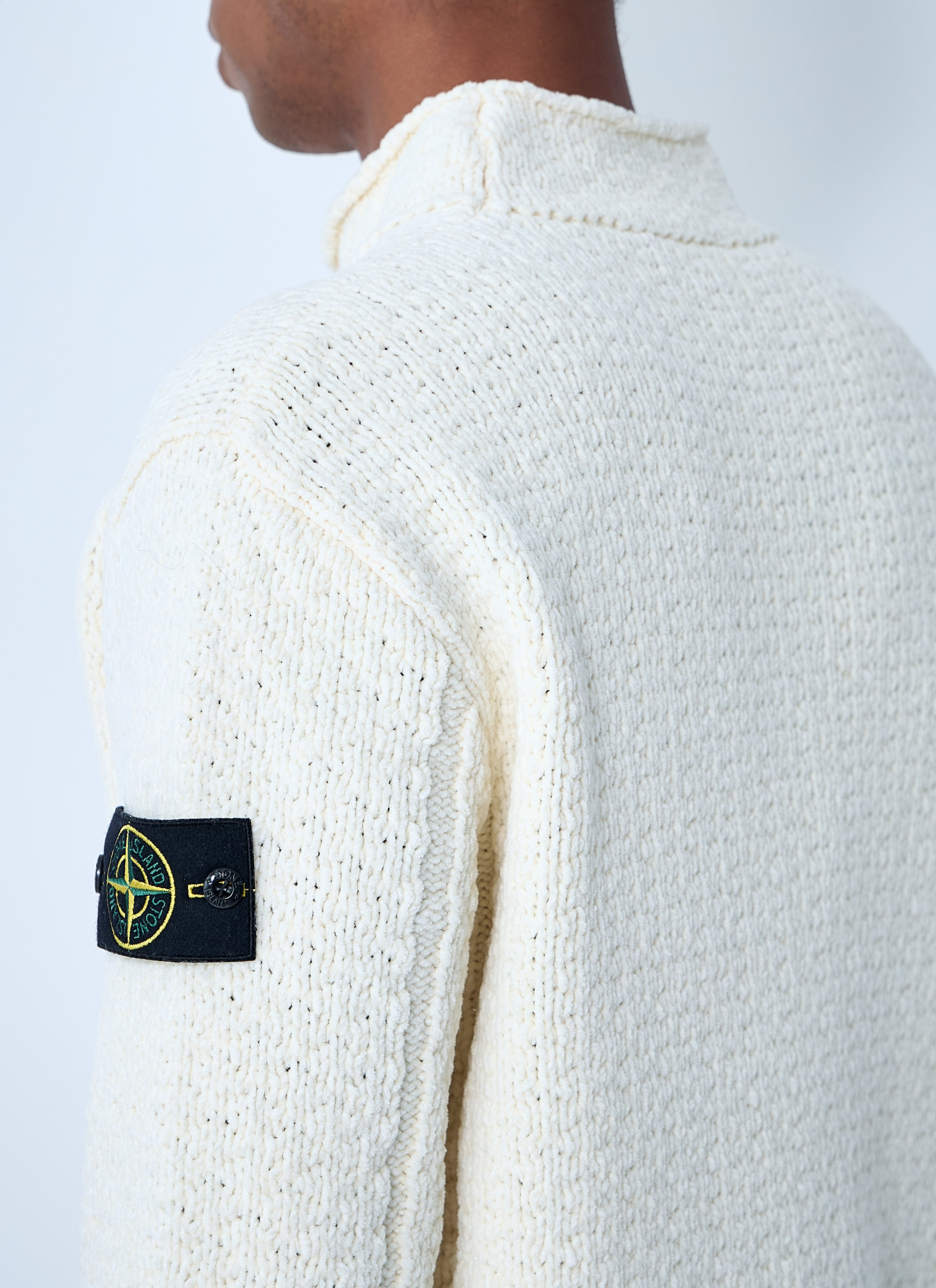 Stone Island Men Chenille Cotton Sweater - 6