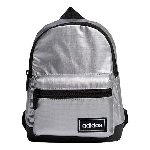 (WMNS) adidas Classic Metallic Backpack Extra Small 'Silver' FM4334 - 1