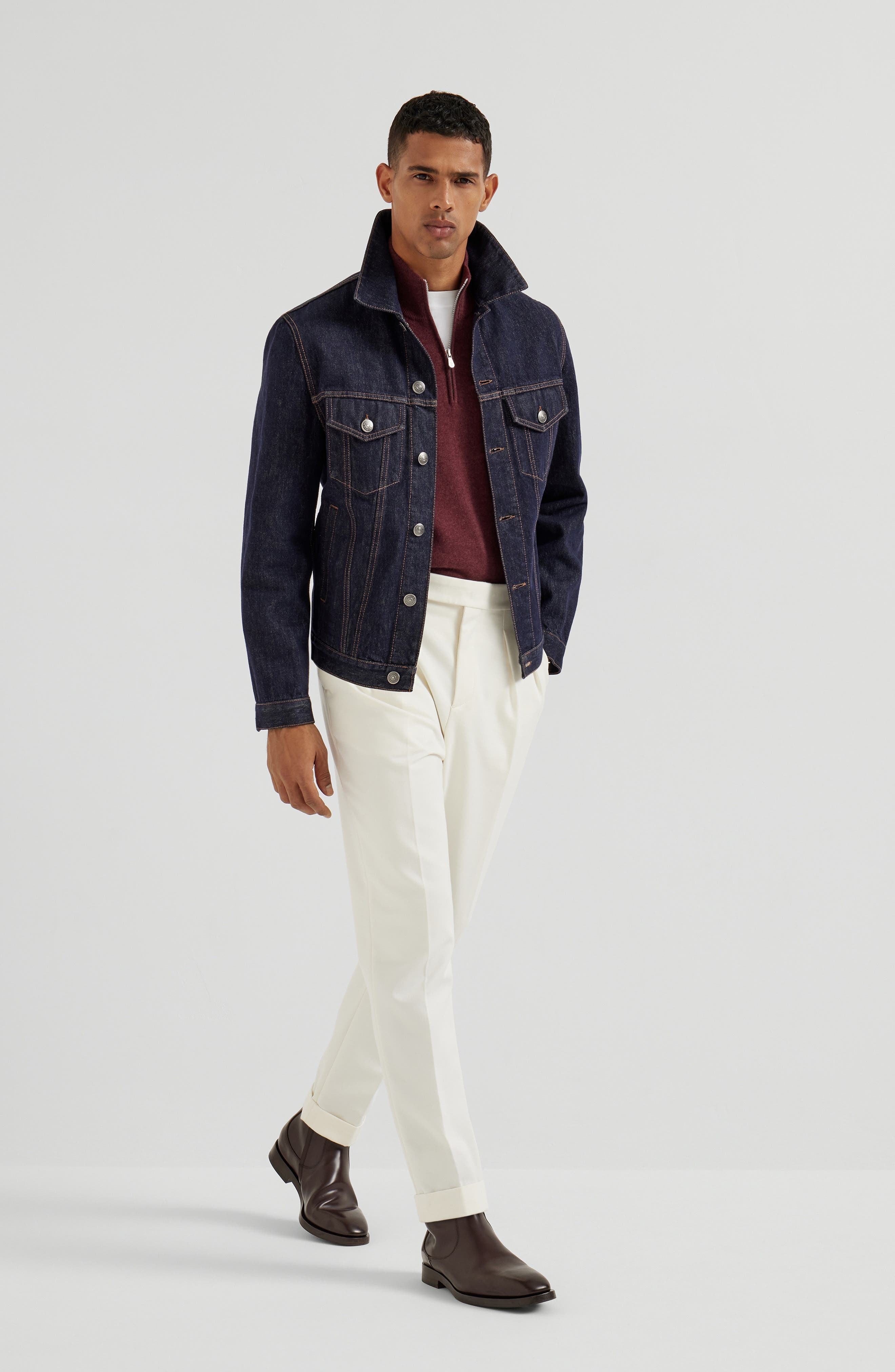 Brunello Cucinelli Cashmere sweater in Amaranth at Nordstrom - 6