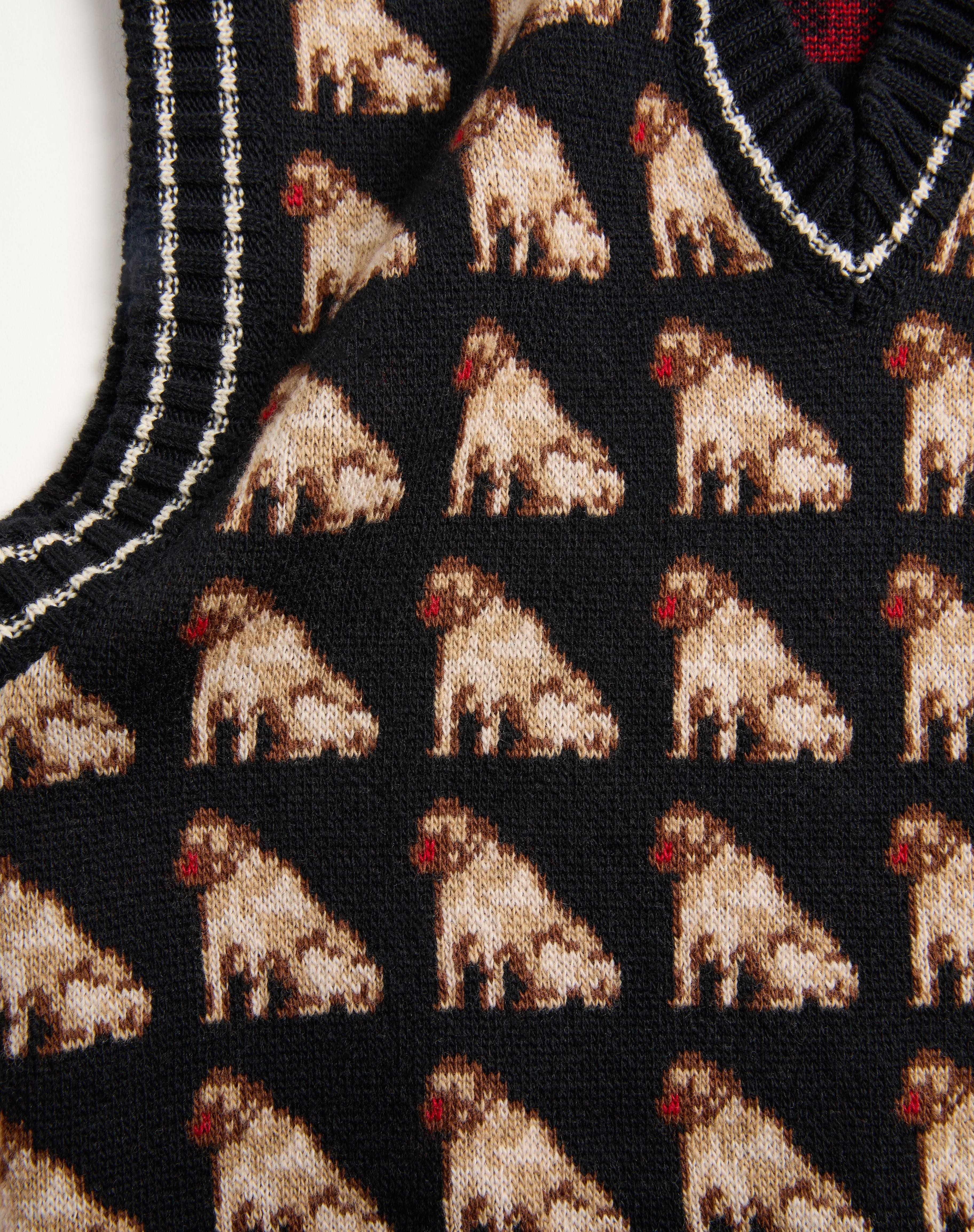 PETIT CHARLES JACQUARD WOOL GILET - 8