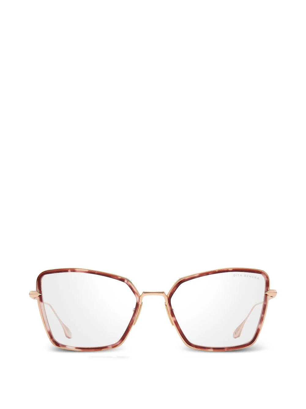 Behcka geometric-frame glasses - 1