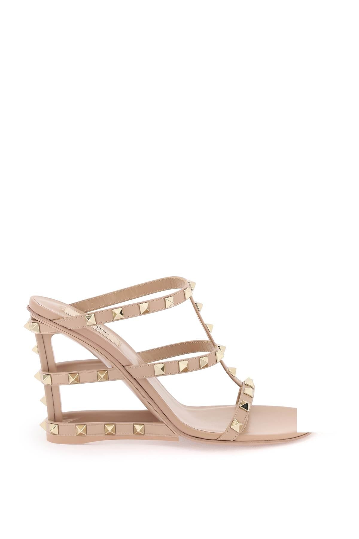 Valentino Garavani Cut-Out Wedge Mules With Women - 1