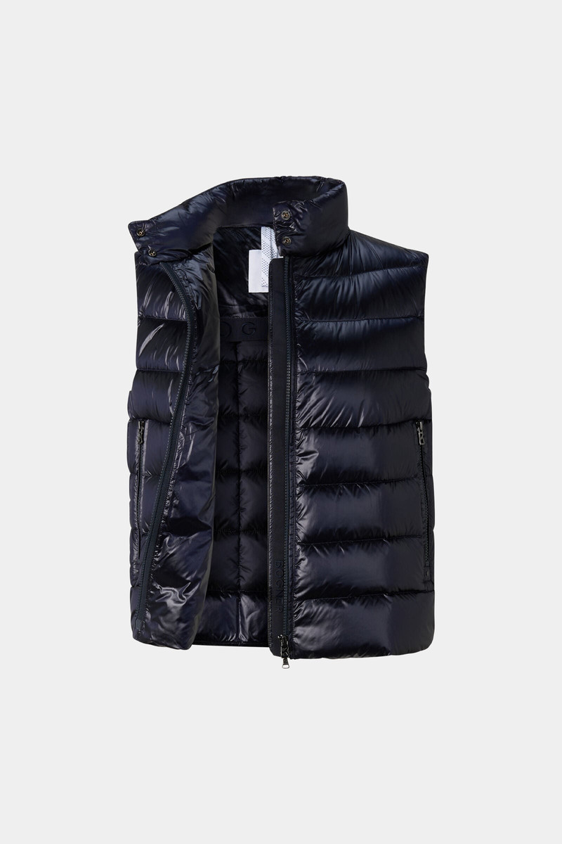 Milly Lightweight Down Vest in Navy 2