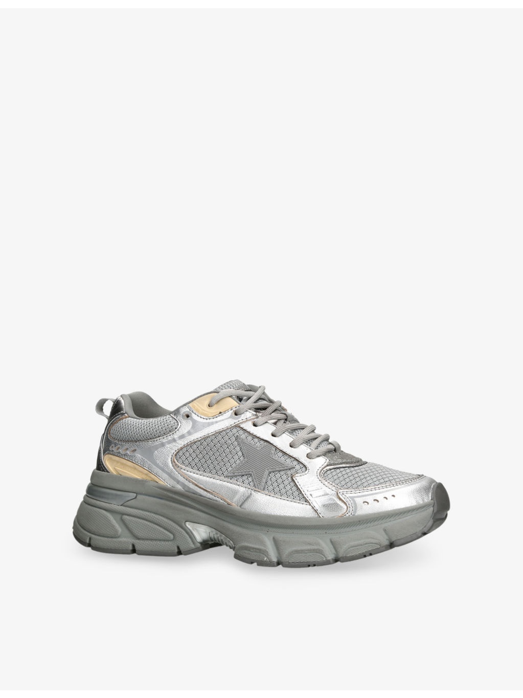 Lightstar 70138 Leather and Mesh Low-Top Trainers - 3