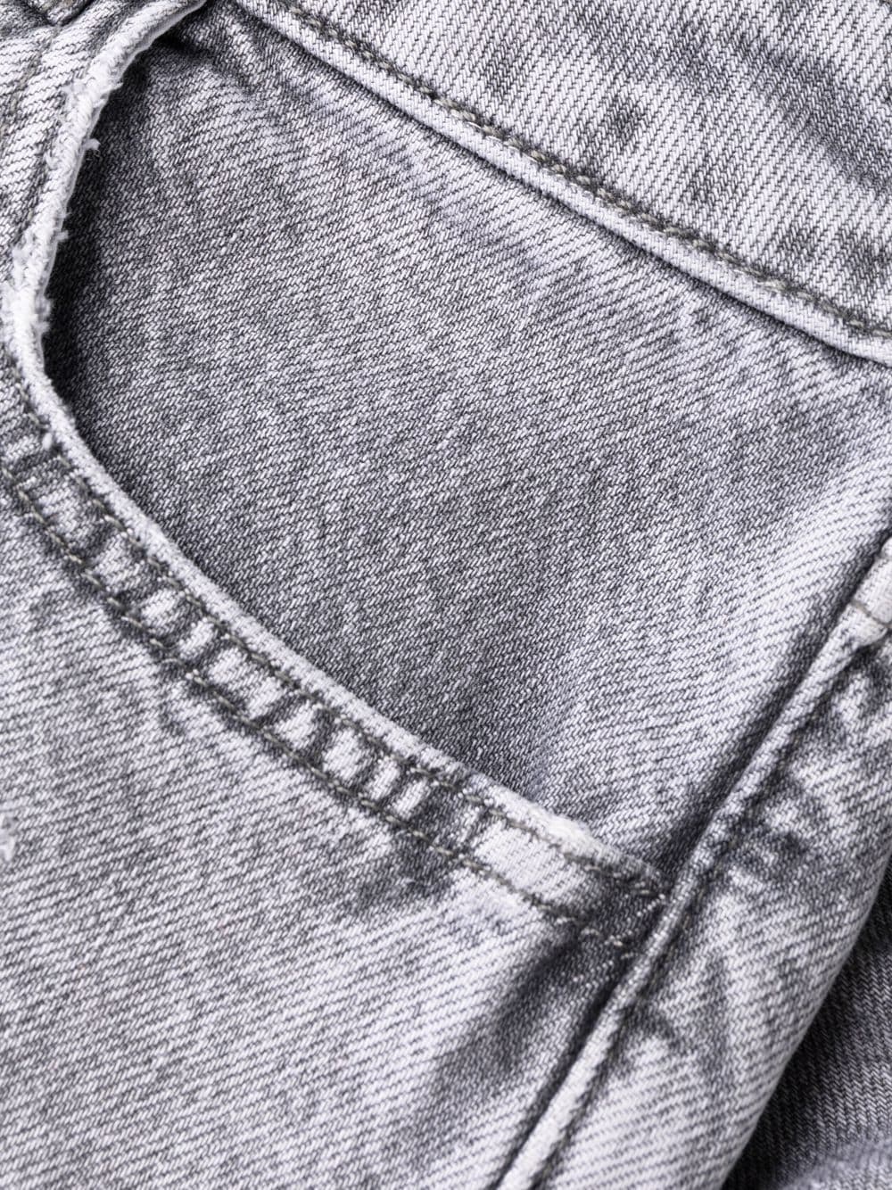 ripped cropped jeans - 7