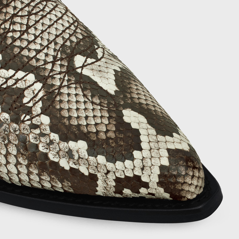 CELINE LEON CHELSEA BOOT in SHINY PYTHON 4