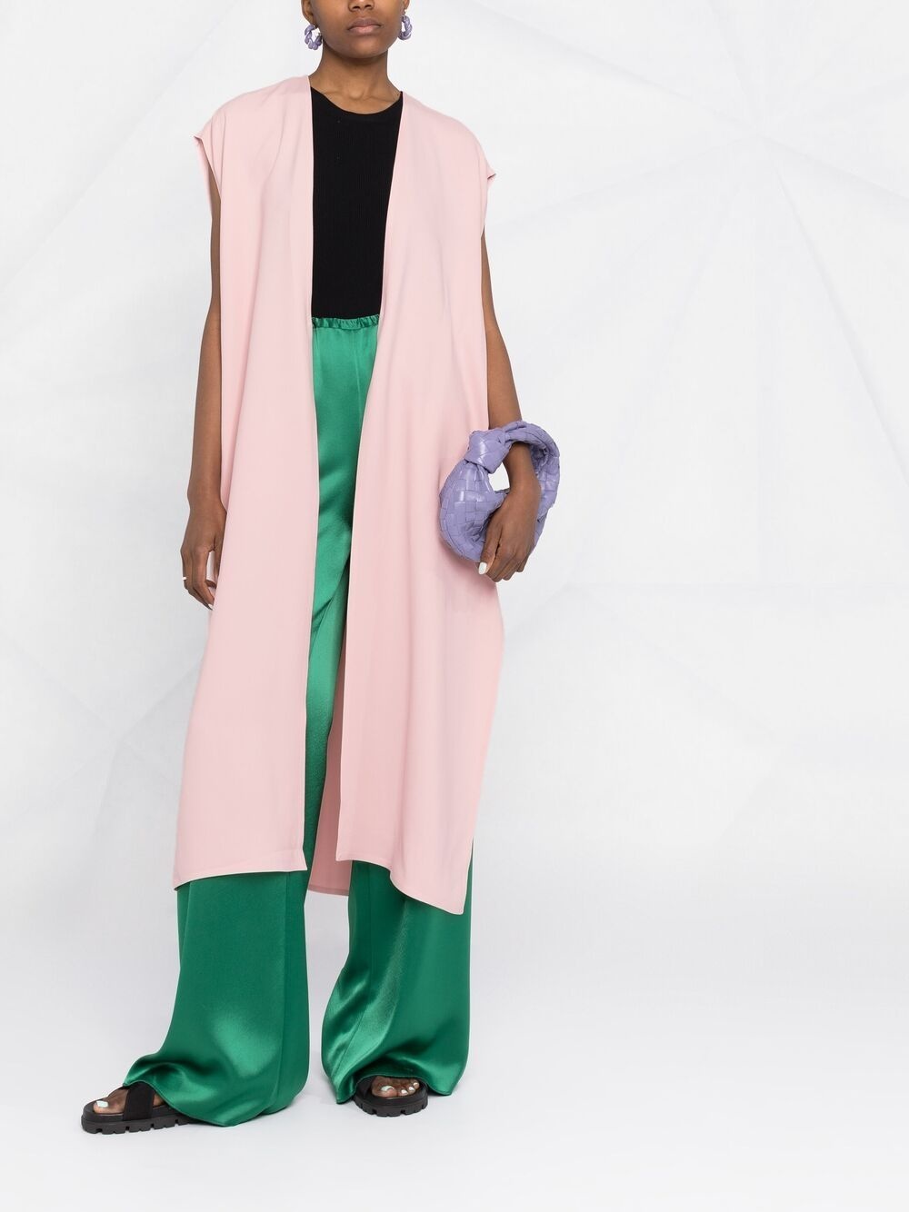 side-slit open vest - 2