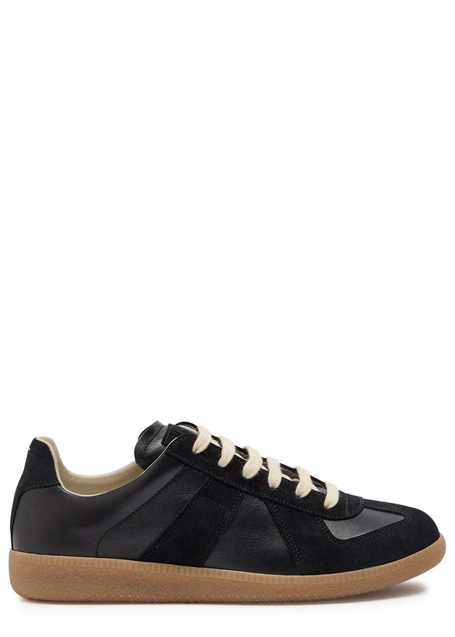 Maison Margiela Replica Panelled Leather Sneakers - 1