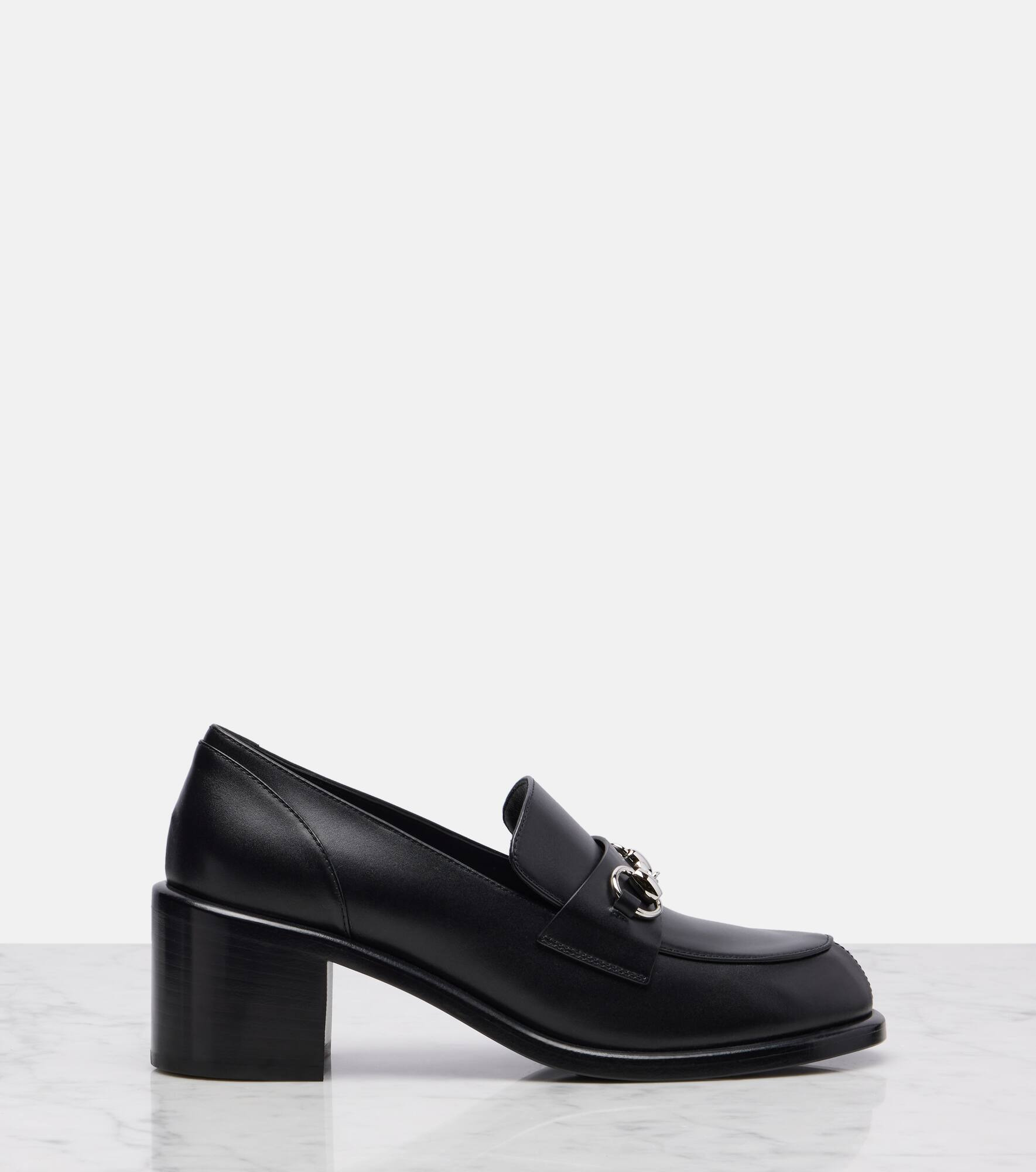 Horsebit leather loafer pumps - 4
