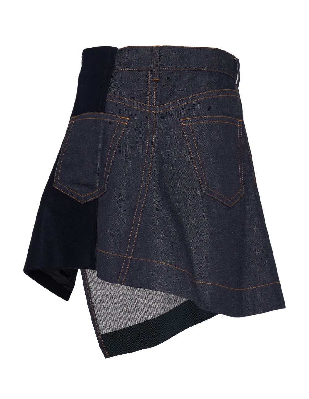 Denim x Wool Melton Skirt - 2