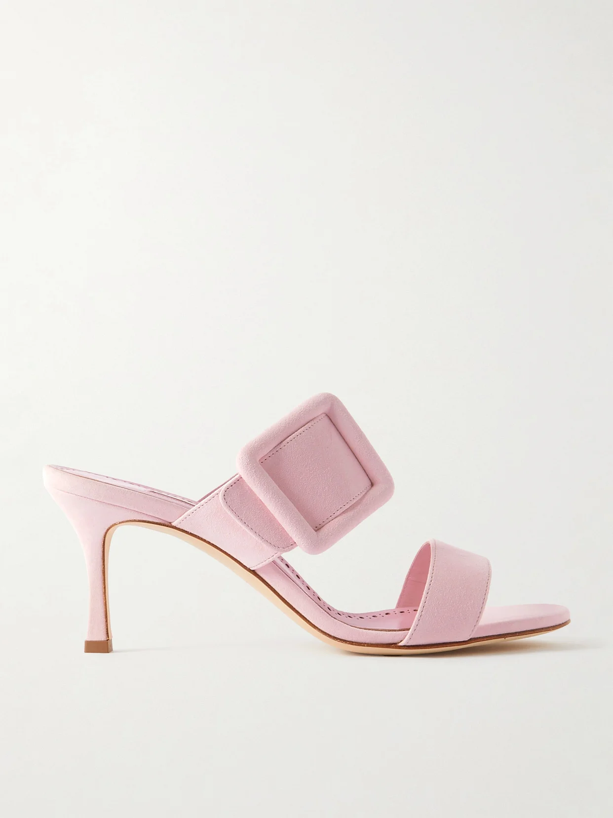 Gable 70 Buckled Suede Mules - 1