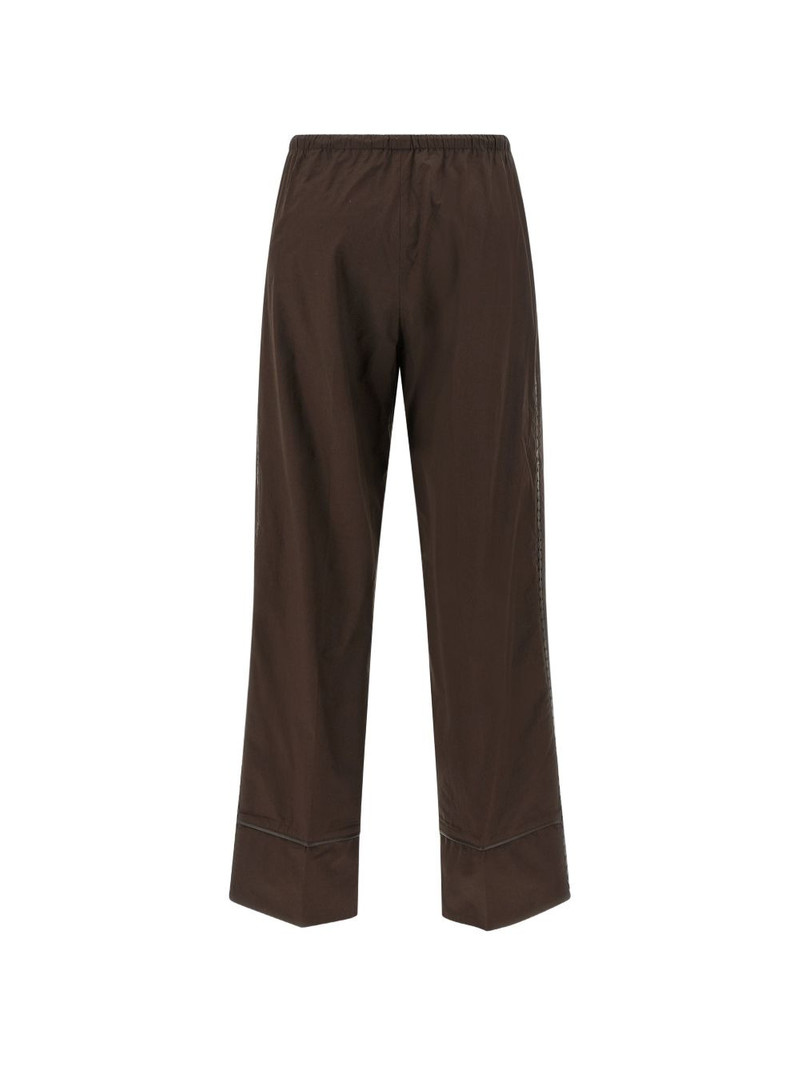 Yves Salomon perforated leather insert pants outlook