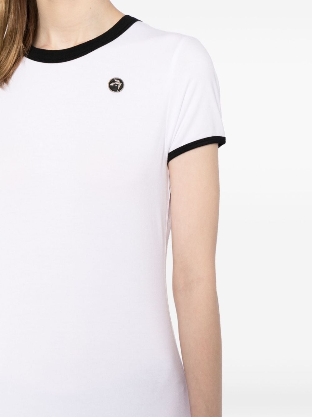 logo-plaque fine-knit minidress - 5