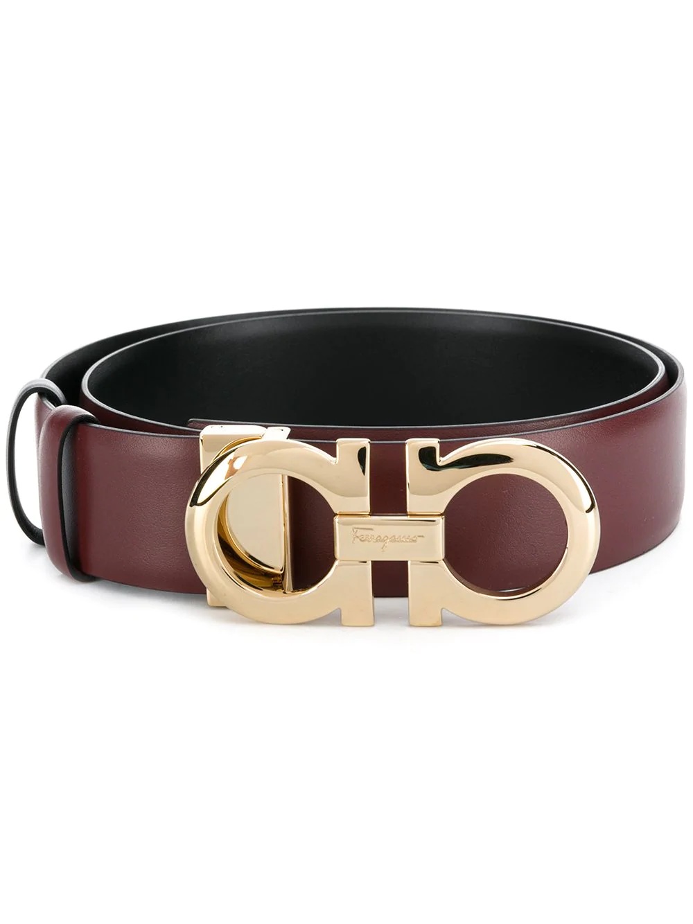 Gancini leather belt - 1