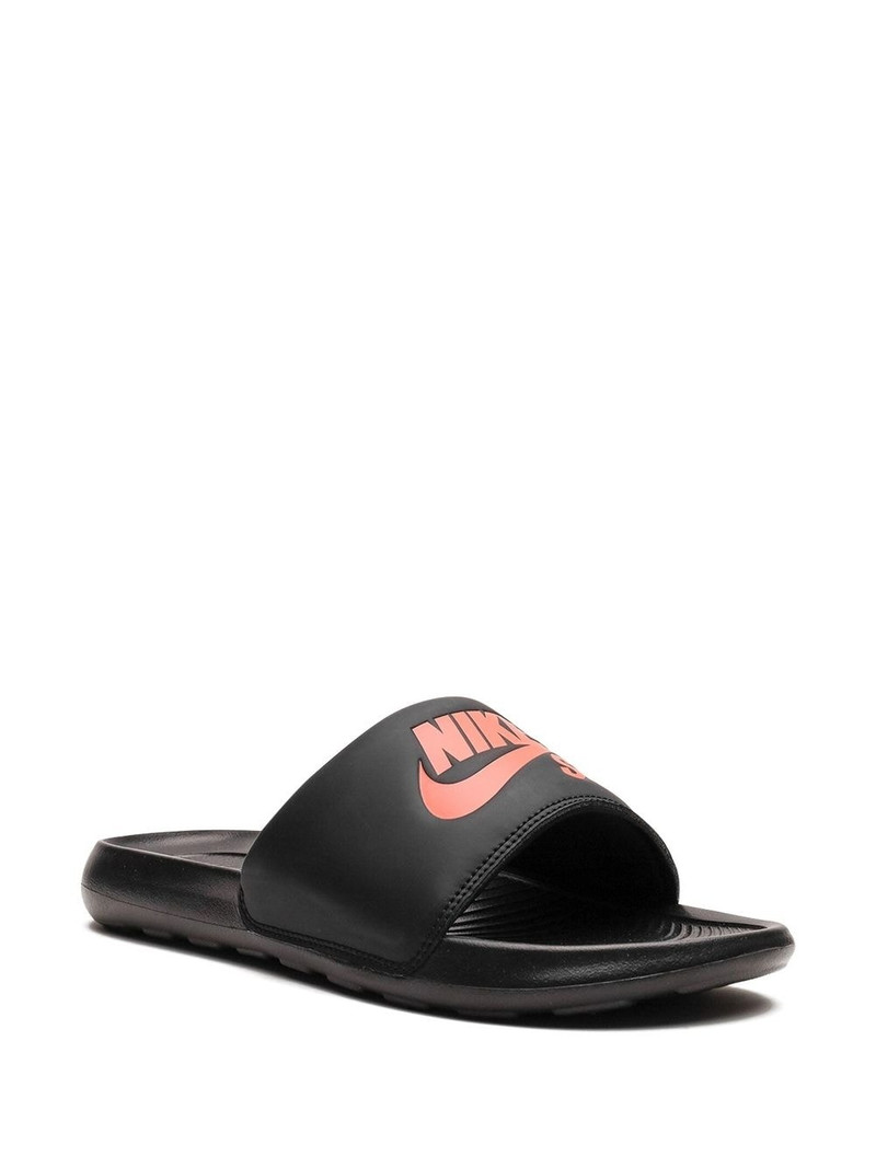 Nike Victori One SB "Black/Team Orange" slides outlook