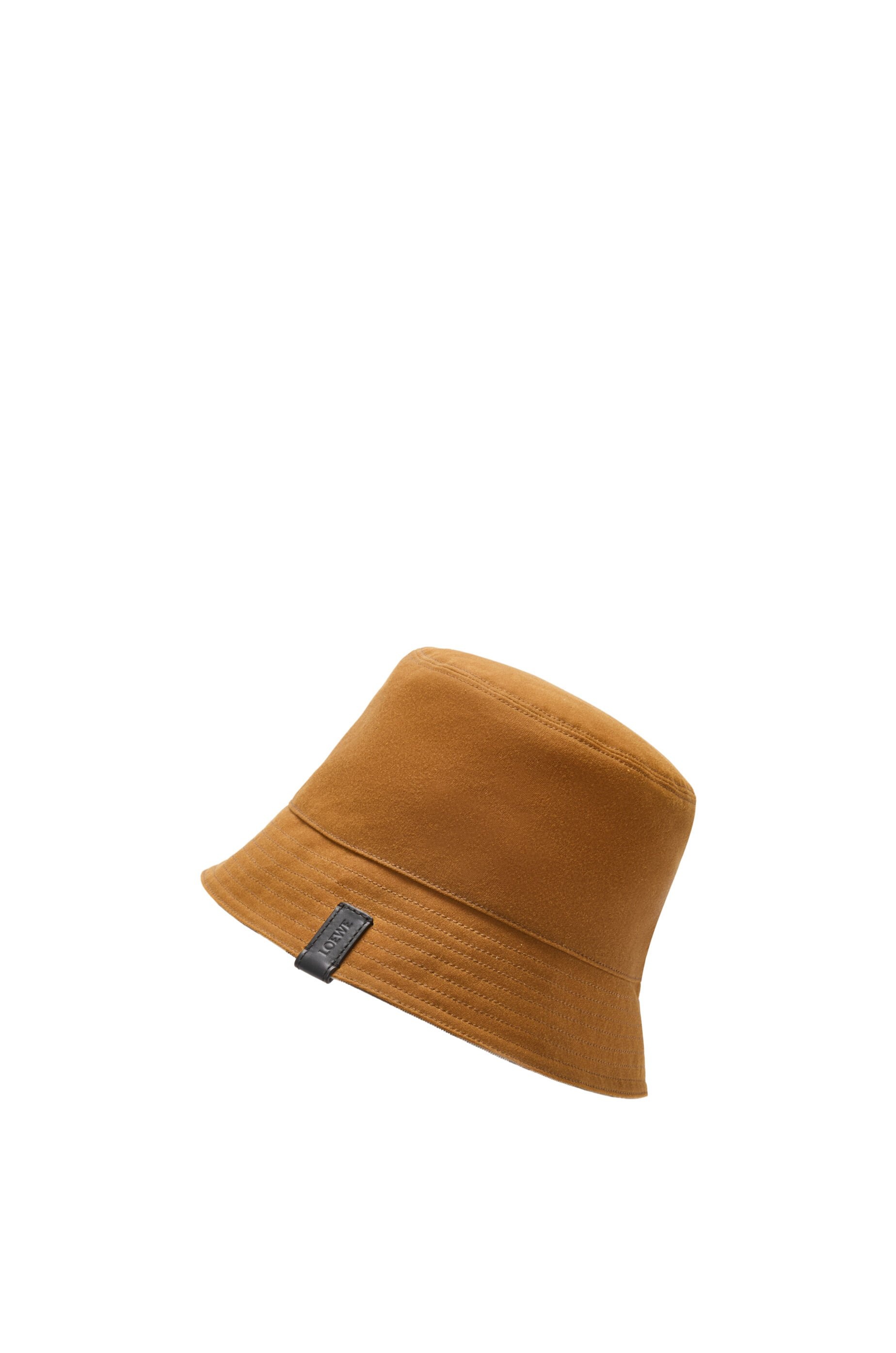 Reversible bucket hat in waxed canvas and tartan - 3