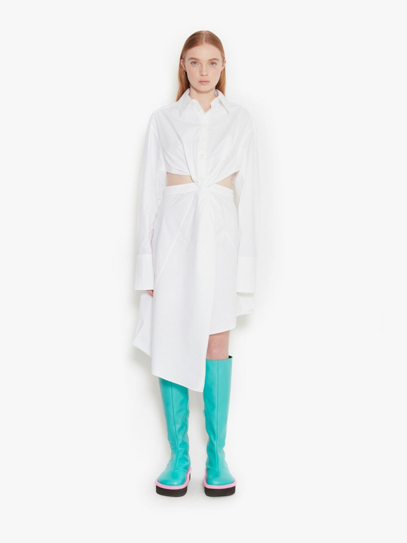 JW Anderson TWISTED CUT OUT SHIRT DRESS outlook