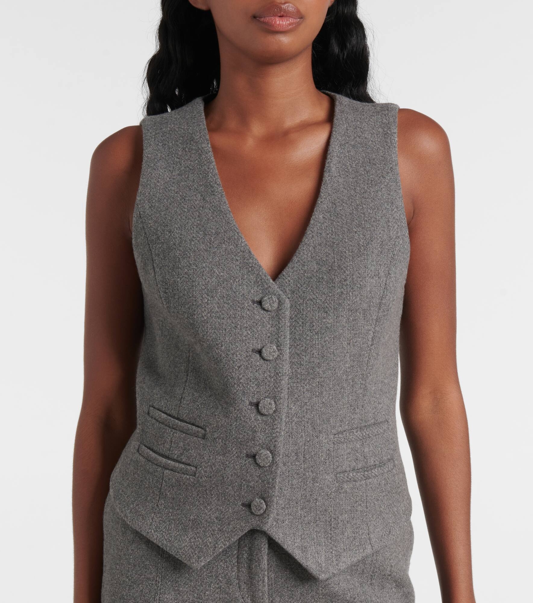 Coleridge wool and cashmere vest - 4